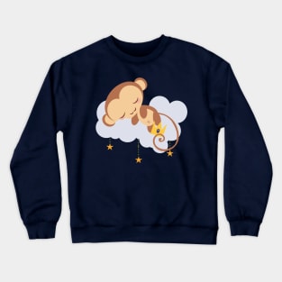 Sleepy Star Monkey Crewneck Sweatshirt